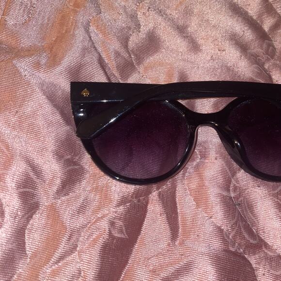 Kate Spade Samantha/s 8079O‎ Black Round Cat Eye Gray Sunglasses 54-20 140 main image 6